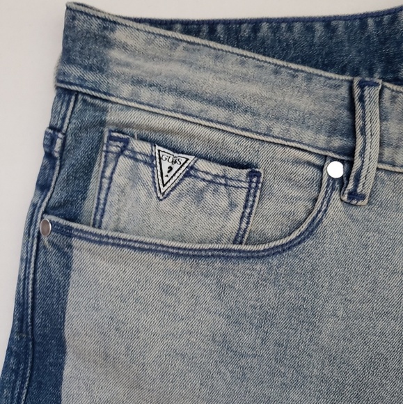 NWT GUESS Slim Fit Deconstructed Denim Shorts 32 - Picture 4 of 7